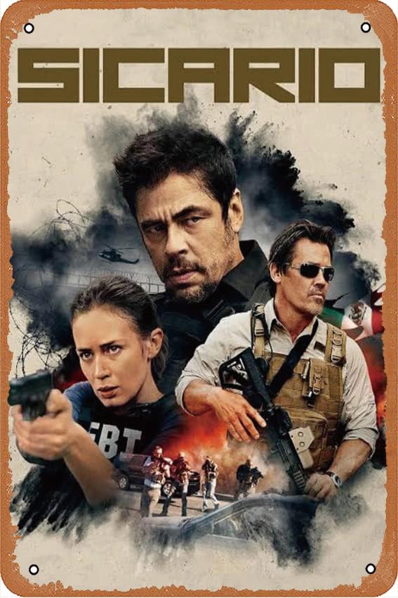 Amazon.co.jp: Sicario (2022) 映画ポスター レトロ メタル
